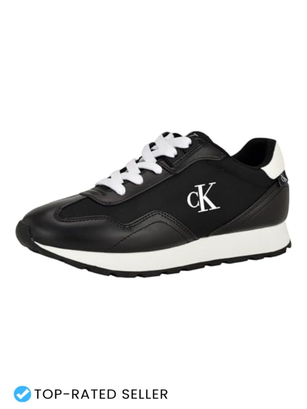 Faux Leather Lace-Up Fashion Sneaker Low Top Casual Shoe